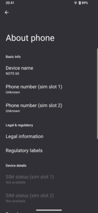 Cubot Note 60
