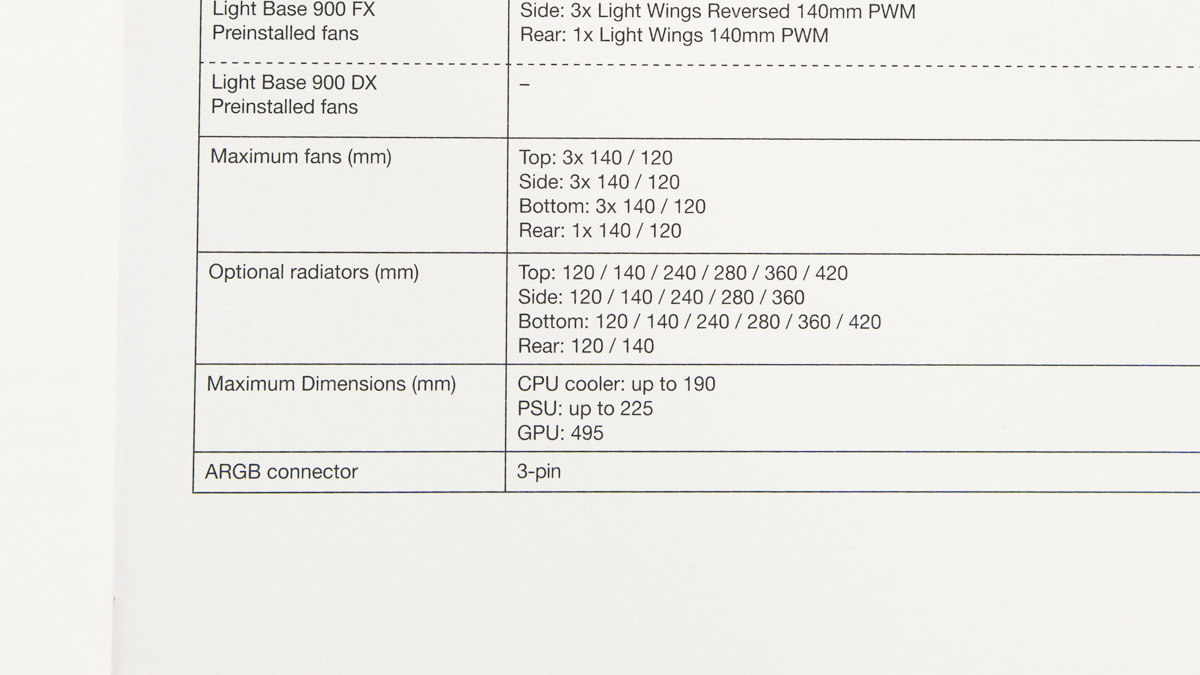 be quiet! Light Base 900 DX
