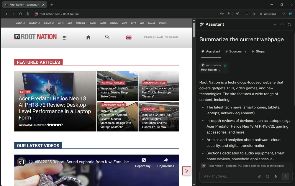 Comet Browser Comet Browser