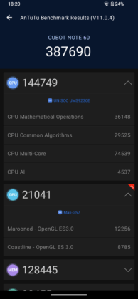Cubot Note 60