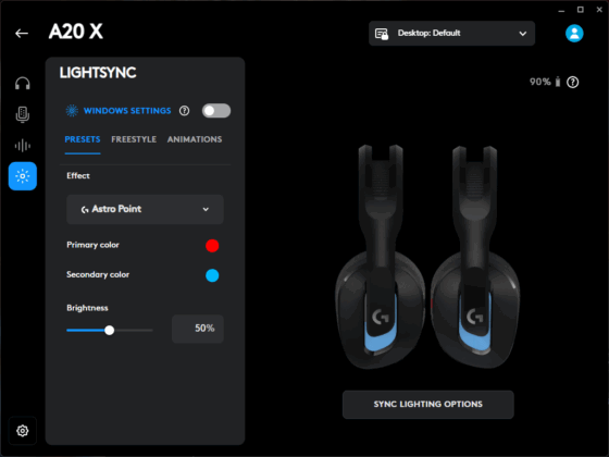 Logitech Astro A20 X - Logitech G HUB