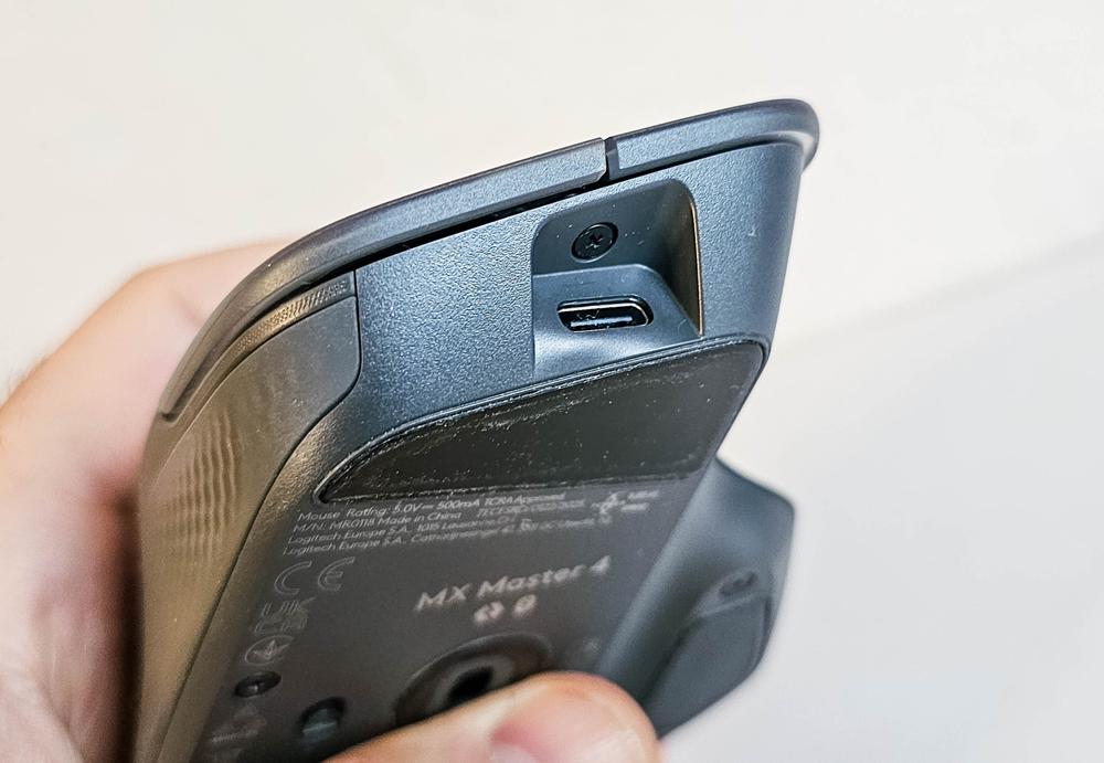 Logitech MX Master 4 in use Logitech MX Master 4 in use