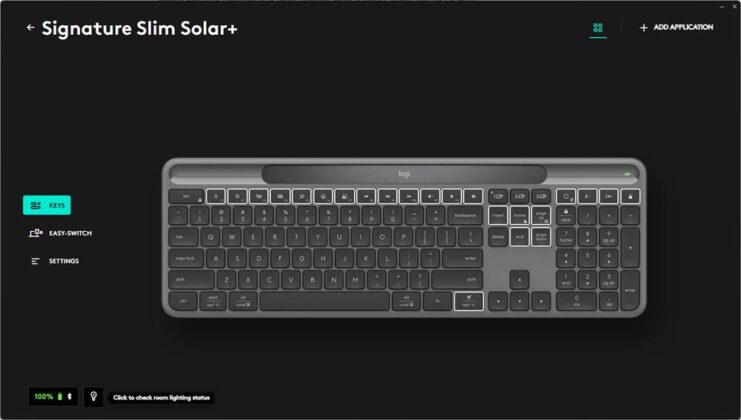 Logitech Signature Slim Solar+ K980 - Logi Options+
