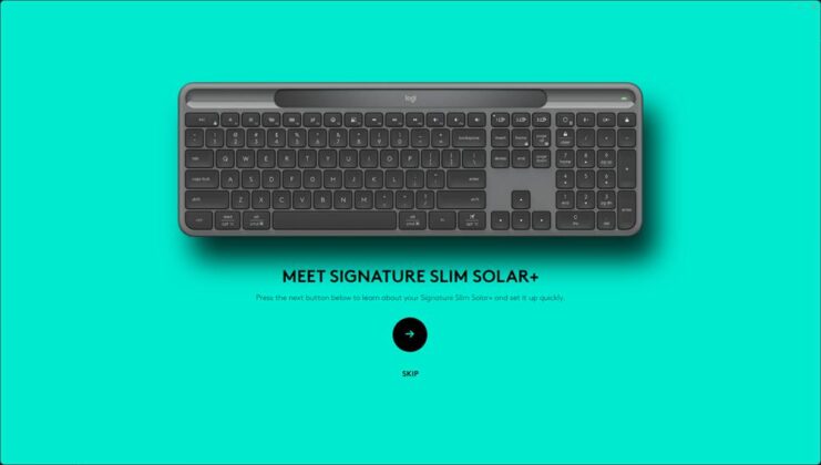 Logitech Signature Slim Solar+ K980 - Logi Options+