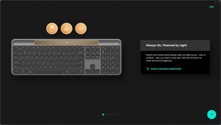 Logitech Signature Slim Solar+ K980 - Logi Options+