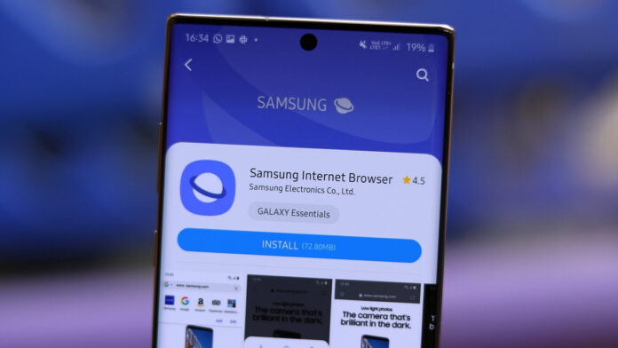 Samsung Internet mobile browser Samsung Internet mobile browser