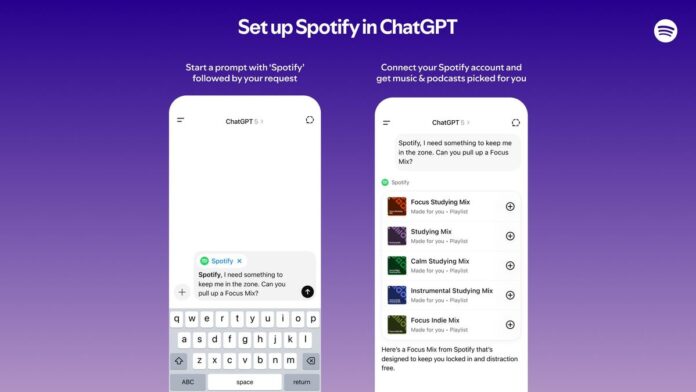Spotify in ChatGPT Spotify in ChatGPT