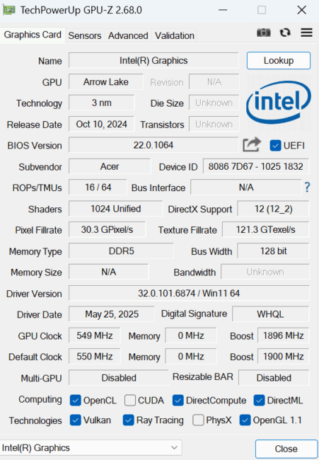 Acer Predator Helios Neo 18 AI