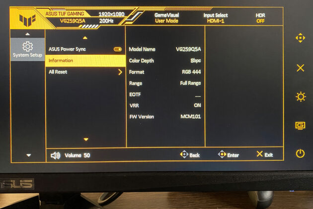 TUF Gaming VG259Q5A
