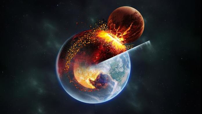 Earth and Theia Earth and Theia