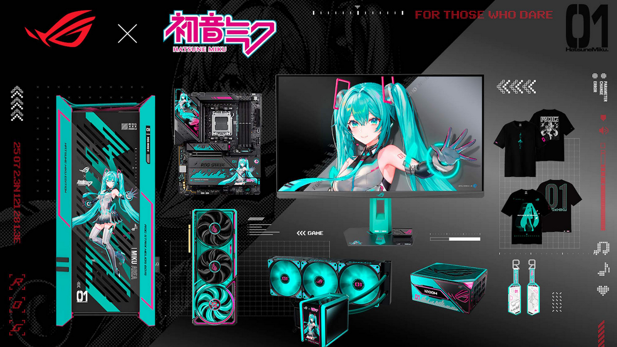 ROG x Hatsune Miku Edition та TUF Gaming x Hatsune Miku Edition