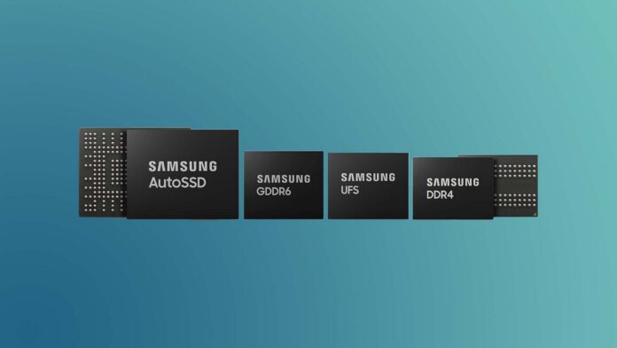 Samsung Automotive Memory-DDR4-GDDR6-SSD-UFS