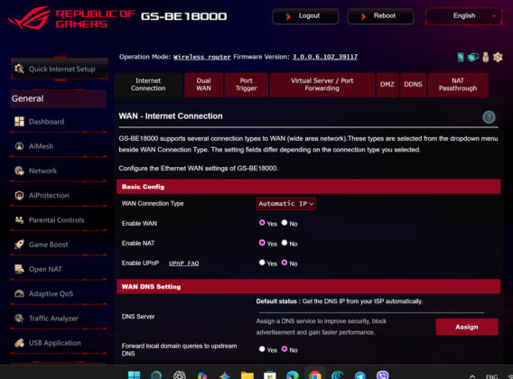 ASUS ROG STRIX GS-BE18000