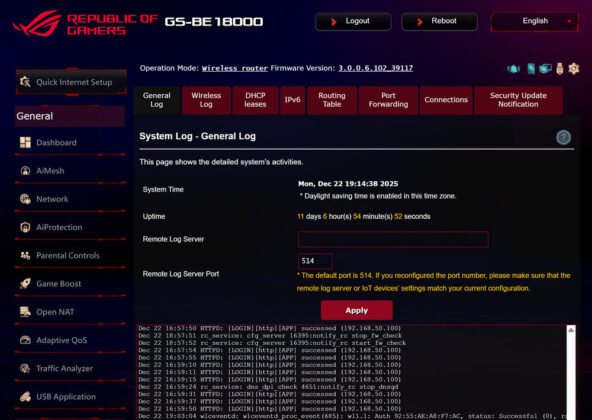 ASUS ROG STRIX GS-BE18000