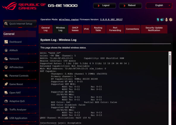 ASUS ROG STRIX GS-BE18000