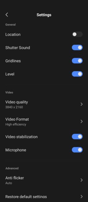 Blackview XPLORE 1 - Camera App