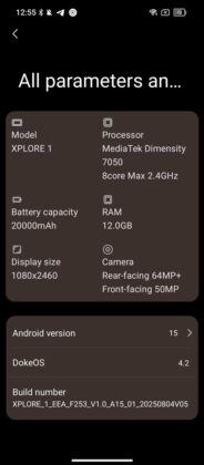 Blackview XPLORE 1 - DokeOS 4.2