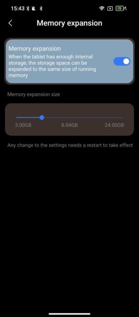 Blackview XPLORE 1 - Memory Setting