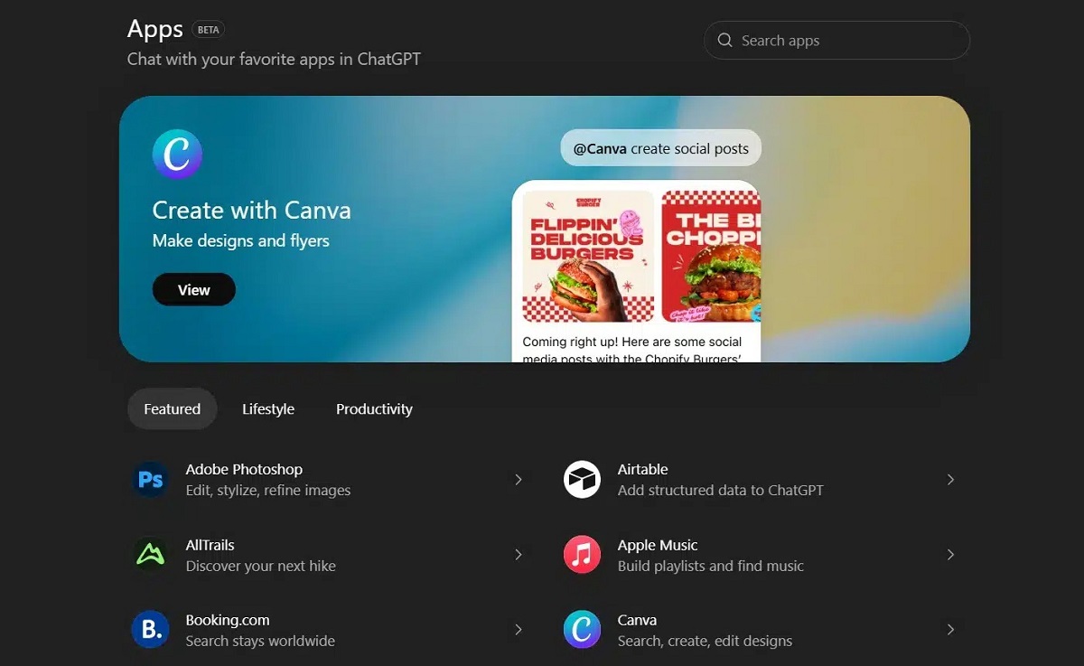 ChatGPT app store