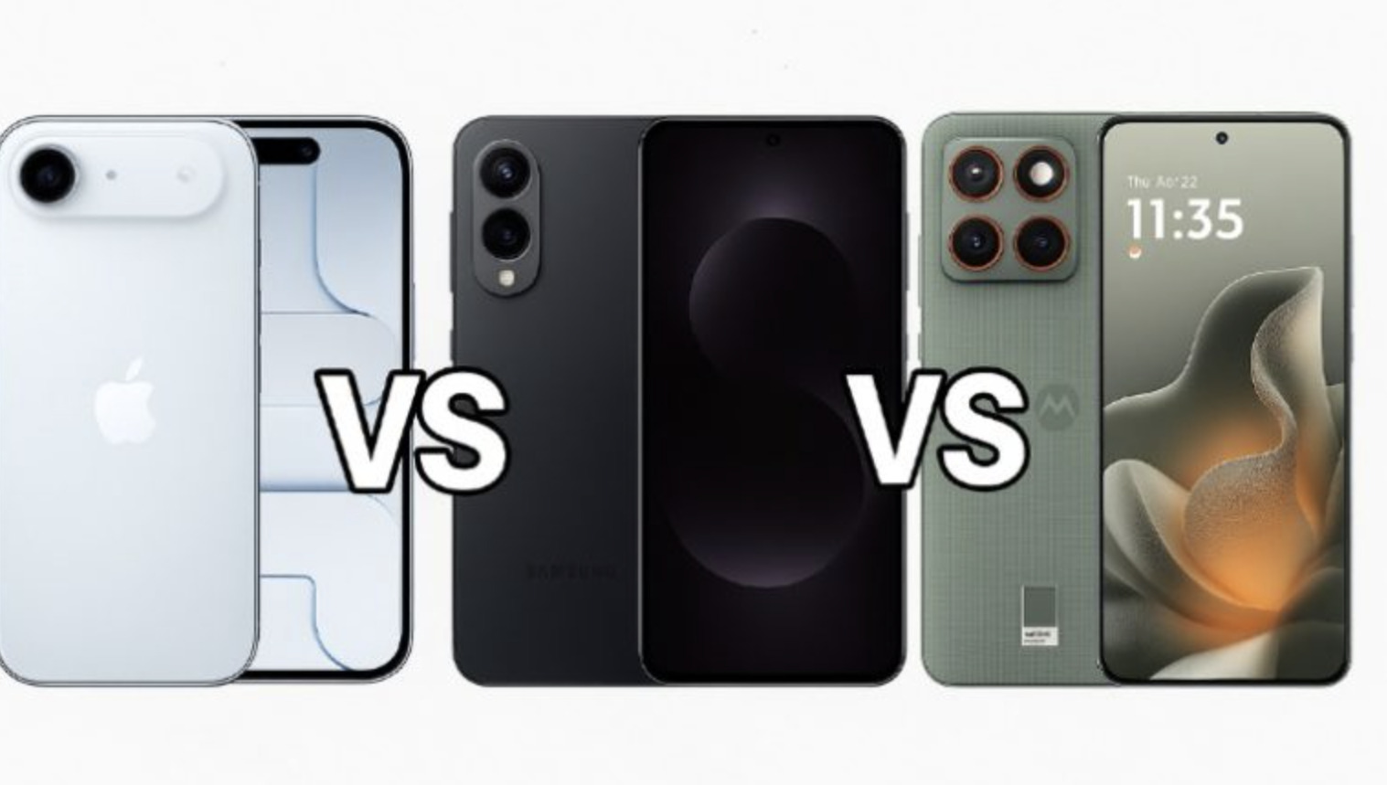 iPhone Air, Galaxy S25 Edge, Motorola Edge 70