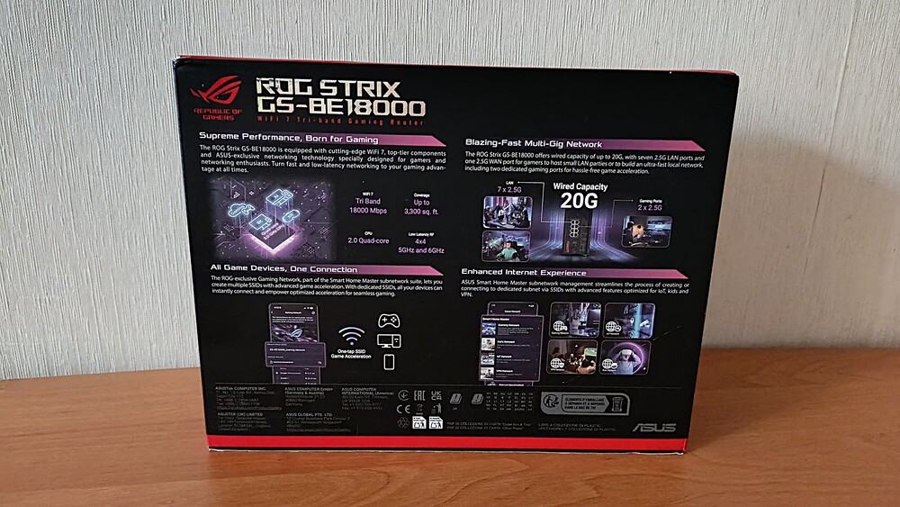 ASUS ROG STRIX GS-BE18000 ASUS ROG STRIX GS-BE18000