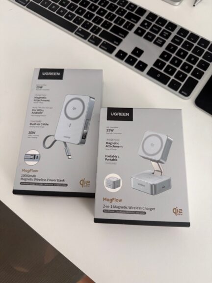 Стенд та пауербанк Ugreen: MagFlow 2-in-1 Wireless Charger та MagFlow Magnetic Power Bank Стенд та пауербанк Ugreen: MagFlow 2-in-1 Wireless Charger та MagFlow Magnetic Power Bank