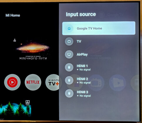 Xiaomi TV S Pro Mini LED 55 - Settings