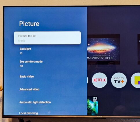 Xiaomi TV S Pro Mini LED 55 - Settings