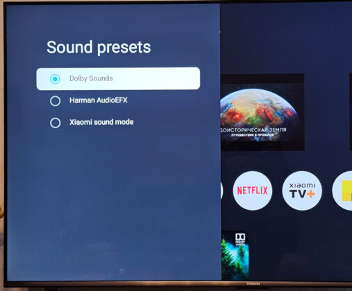 Xiaomi TV S Pro Mini LED 55 - Sound Settings