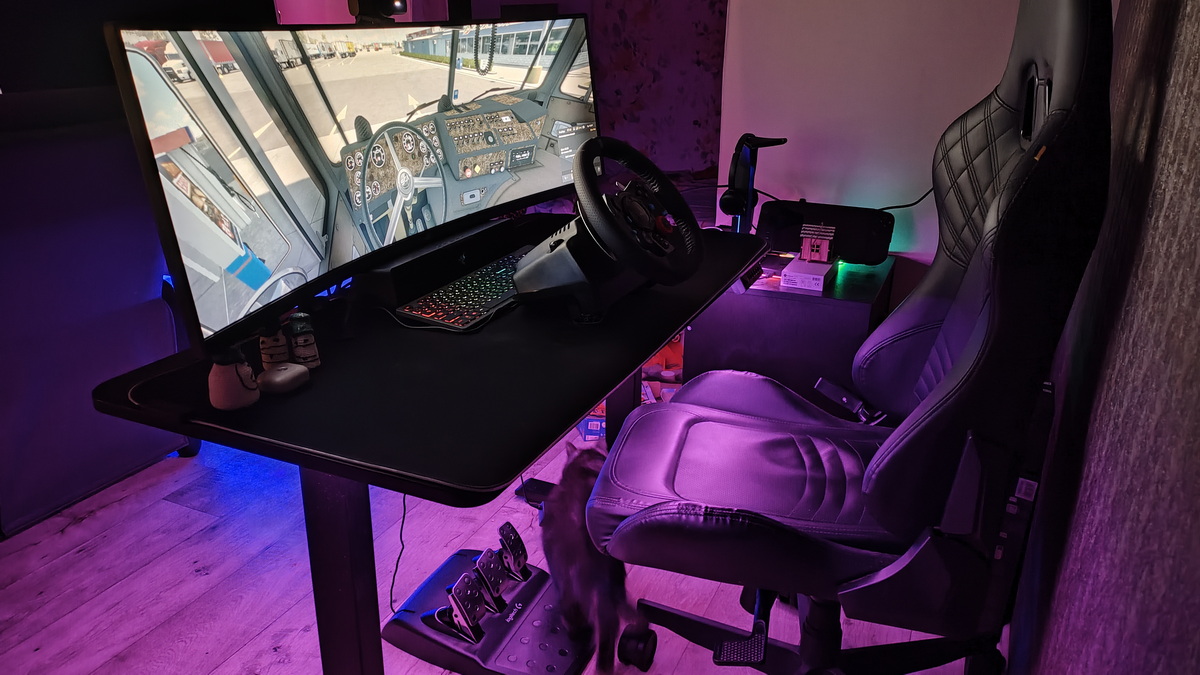 Logitech G29 + Logitech MX BRIO + Beam Eye Tracker