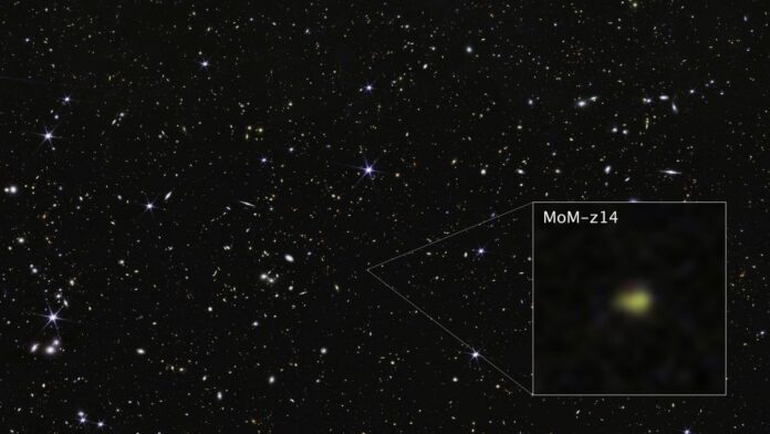 COSMOS Field MoM-z14 Galaxy
