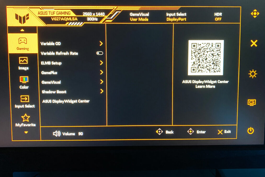 ASUS TUF Gaming VG27AQML5A