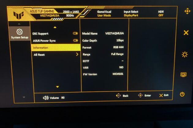 ASUS TUF Gaming VG27AQML5A