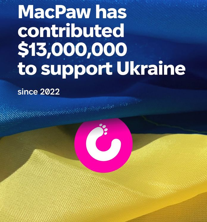 За 4 роки MacPaw виділила $13 млн на підтримку України