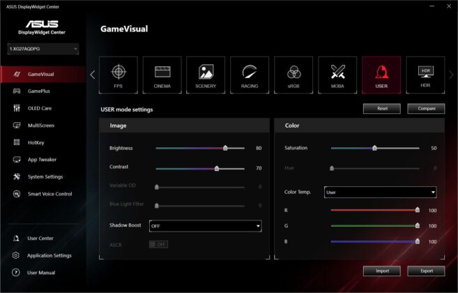 ASUS ROG Strix OLED XG27AQDPG
