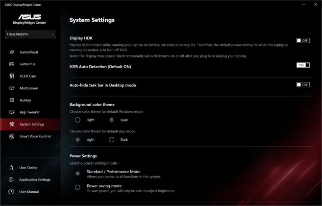 ASUS ROG Strix OLED XG27AQDPG