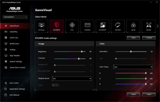 ASUS ROG Strix OLED XG27AQDPG