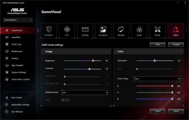 ASUS ROG Strix OLED XG27AQDPG