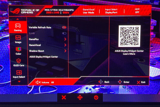 ASUS ROG Strix OLED XG27AQDPG