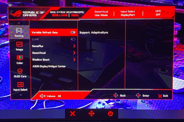 ASUS ROG Strix OLED XG27AQDPG