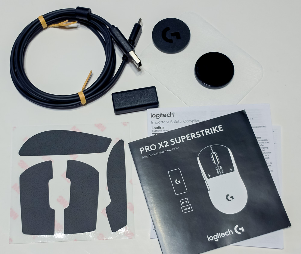 Logitech Pro X2 Superstrike - What in the box Logitech Pro X2 Superstrike - What in the box