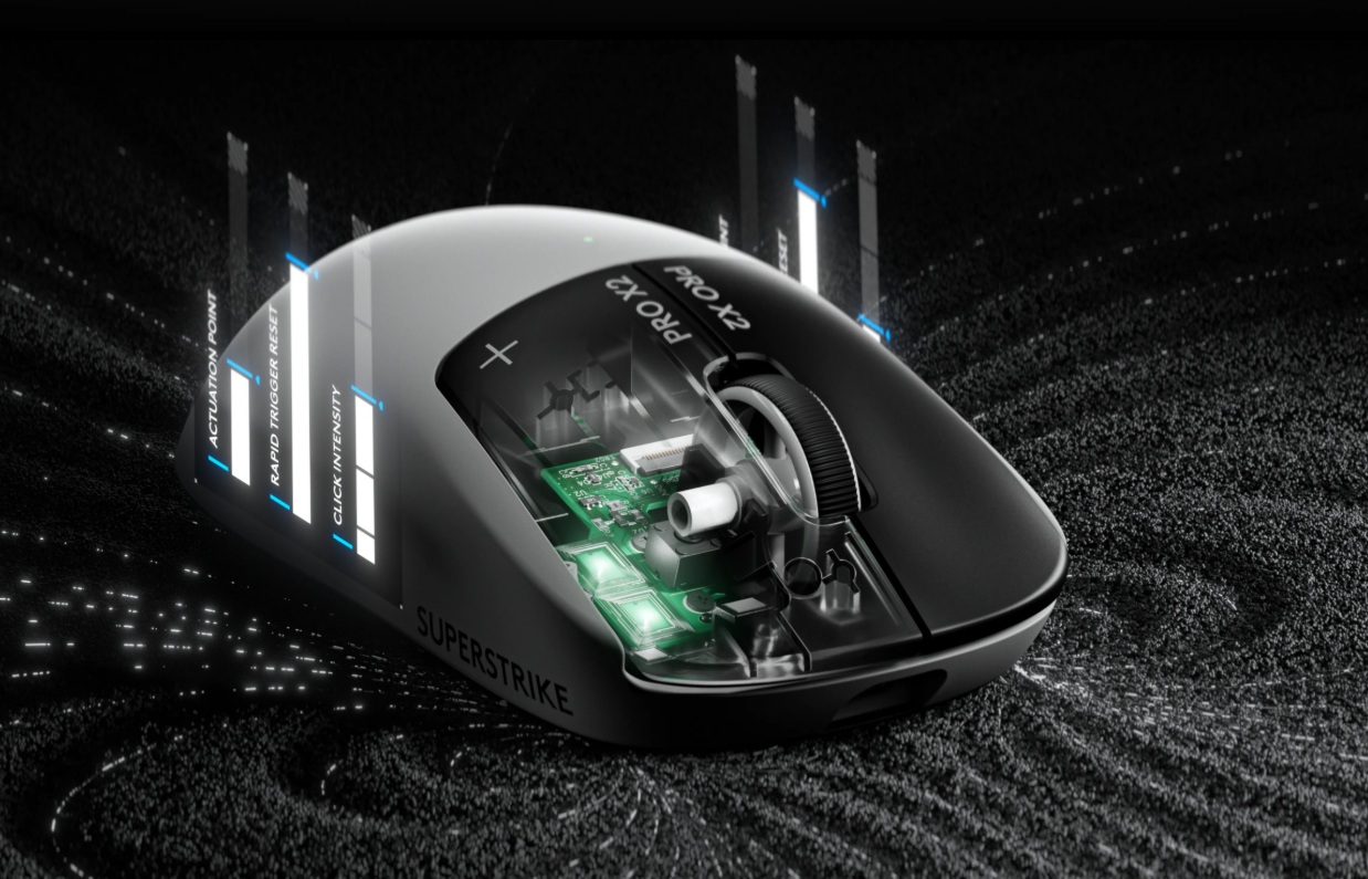 Logitech Pro X2 Superstrike - Haptic Inductive Trigger System Logitech Pro X2 Superstrike - Haptic Inductive Trigger System