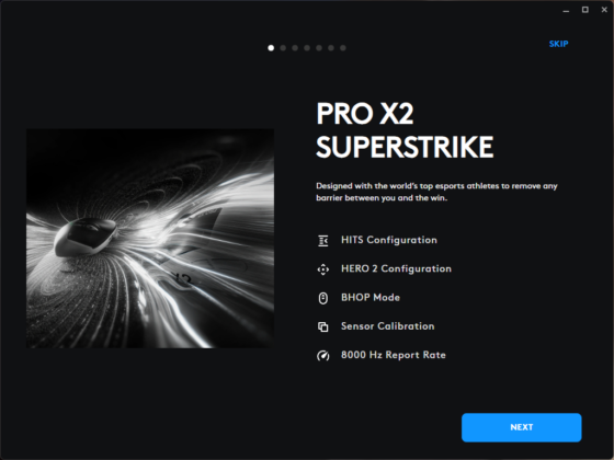 Logitech Pro X2 Superstrike - G Hub