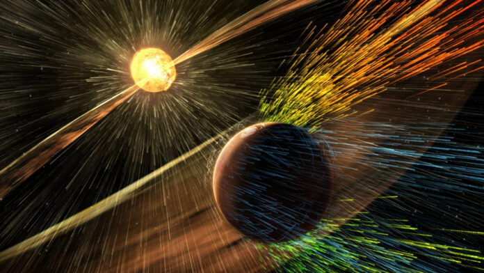 Mars solar storm Mars solar storm