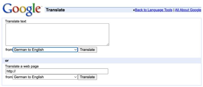 Google Translate Google Translate