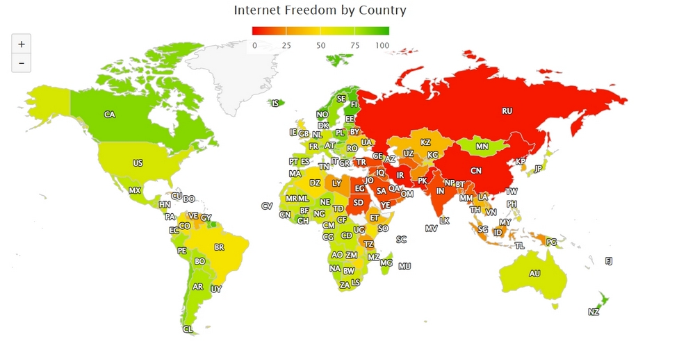 North Korea 0 points, russia - 4: Where the Internet is really free in 2026 North Korea 0 points, russia - 4: Where the Internet is really free in 2026