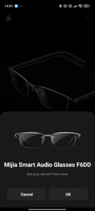 Mijia Smart Audio Glasses Browline