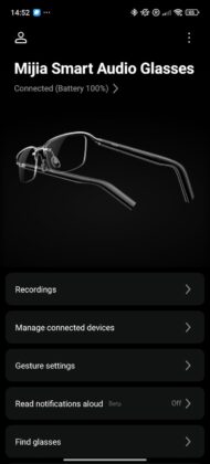 Mijia Smart Audio Glasses Browline