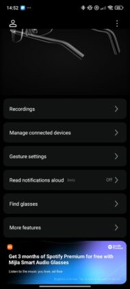 Mijia Smart Audio Glasses Browline