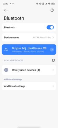 Mijia Smart Audio Glasses Browline